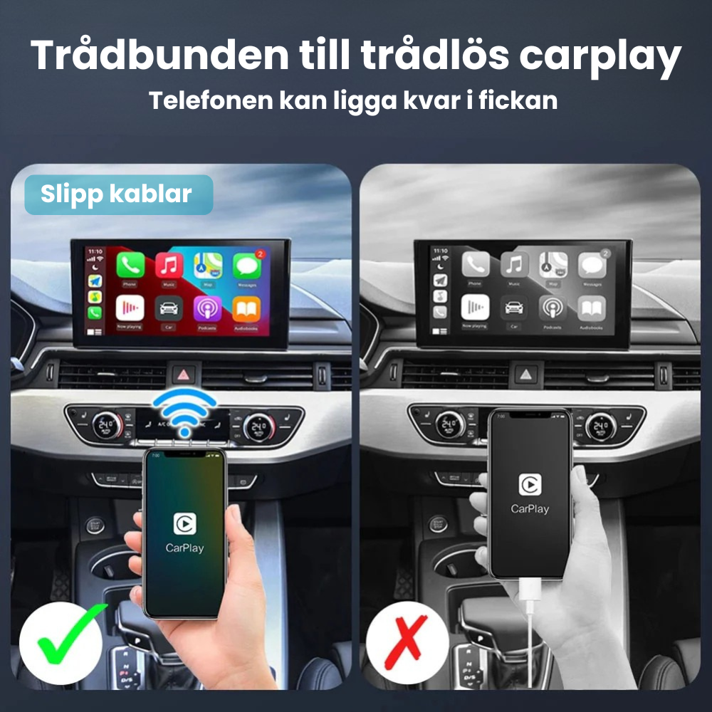 ScandiFlow™ – Trådlös CarPlay & Android AI Box