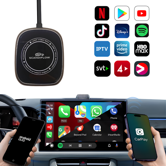 ScandiFlow™ – Trådlös CarPlay & Android AI Box